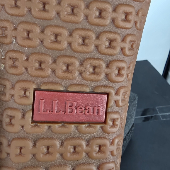 L.L.Bean Men\'s 11 Wicked Good Moccasins Brown Suede Shearling Slippers Shoes main image 4
